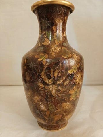 Vase - Laiton cuivre email - Japon - Cloisonné 1920-1930
