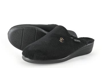 Scapa Pantoffels in maat 37 Zwart, Scapa, Verzenden, Zwart, Zo goed als nieuw
