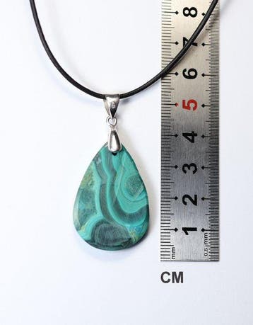 malachiet Hanger / cabochon / nieuw- 12.38 g - (1), Verzamelen
