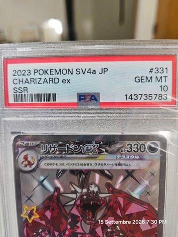 Pokémon - 1 Graded card - Charizard 331/190 Secret rare,