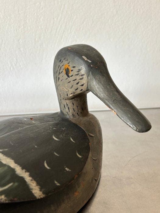 Appelant canard - Early 20th Century Hand-Carved Wooden Duck, Antiquités & Art, Curiosités & Brocante
