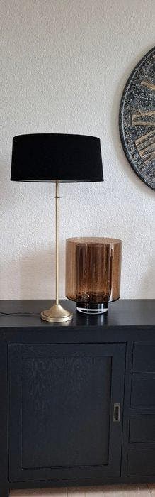 Van de Heg - Lampe de table - Métal, Bronze - + capuche en, Antiquités & Art, Antiquités | Meubles | Chaises & Canapés