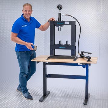 Datona Werkplaatspers 10 ton hydraulisch - Datona - Zwart, Doe-het-zelf en Bouw, Ophalen of Verzenden, Nieuw