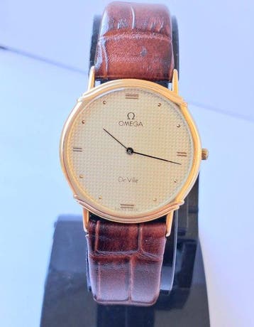 Omega - De Ville Quartz – Gold Plated Dress Watch - Sans, Nieuw