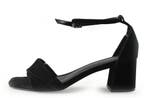 Manfield Sandalen in maat 39 Zwart, Kleding | Dames, Verzenden, Zwart, Sandalen of Muiltjes, Manfield