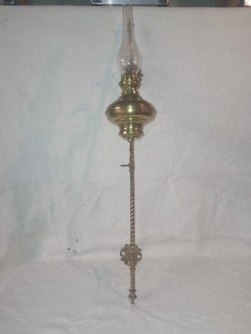 Olielamp - Koper, IJzer, Messing