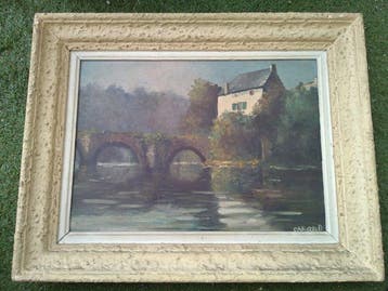 Carond (XX) - Pont et Maison au bord de leau