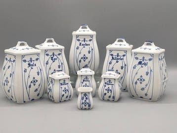 Porzellan Manufaktur – Gewürz-Vorratsdosen-Set – Porzellan, Antiek en Kunst