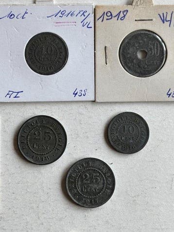 België. Albert I. 1910-1918 (Zonder minimumprijs), Postzegels en Munten