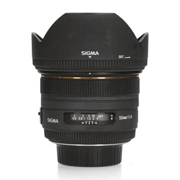 Sigma 50mm f/1.4 EX DG HSM - Nikon F - 1 jaar garantie, Ophalen of Verzenden, Comme neuf