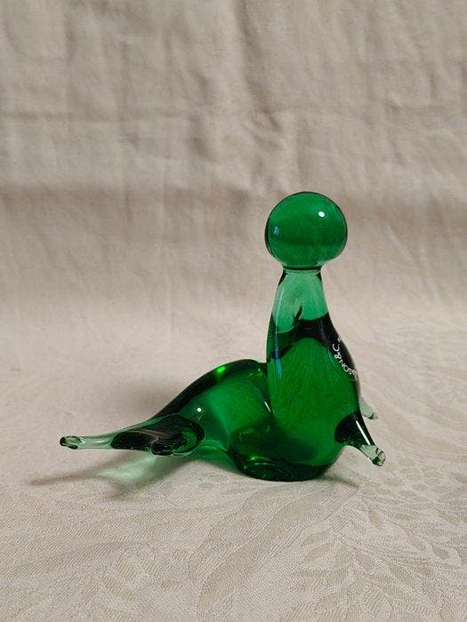 V.Nason&C. - V. Nason & C. - Beeldje, Foca con palla - 10 cm, Antiquités & Art, Antiquités | Verre & Cristal