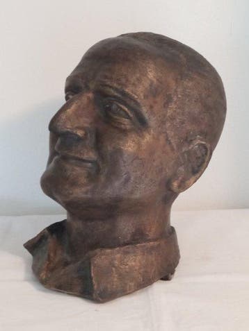 T. Catalini - Sculpture, Testa di uomo - 33 cm - Bronze