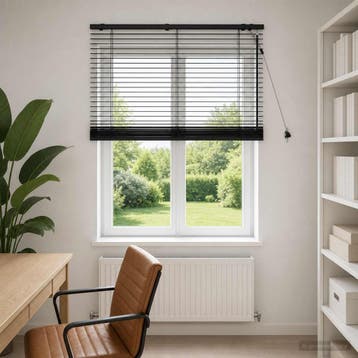 vidaXL Venetiaanse jaloezie Zwart 100 x 160 cm 35 mm, Verzenden, Nieuw