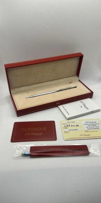 S.T. Dupont - Metal-argenté - Stylo, Nieuw