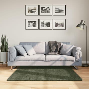 vidaXL Vloerkleed HUARTE laagpolig zacht wasbaar 120x120 cm, Verzenden, Nieuw