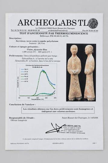 Oud-Chinees, Han-dynastie Terracotta Een zeldzame