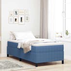vidaXL Boxspring bed Blauw 80 x 200 cm Corduroy stof, Verzenden, Nieuw