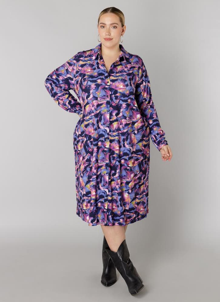COLLETTA jurk print2(50)Maat 46/48 (XL) of groter, Kleding | Dames, Jurken, Overige kleuren, Nieuw, Maat 46/48 (XL) of groter