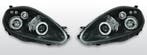 Koplampen Angel Eyes | Fiat Grande Punto 2005-2008 | zwart, Auto-onderdelen, Verzenden, Nieuw, Fiat