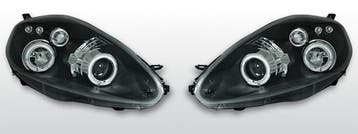 Koplampen Angel Eyes | geschikt voor Fiat Grande Punto 2005-, Auto-onderdelen, Verzenden, Nieuw, Fiat