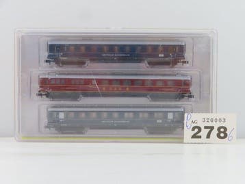 Minitrix N - 13727 - Ensemble de wagons de passagers pour