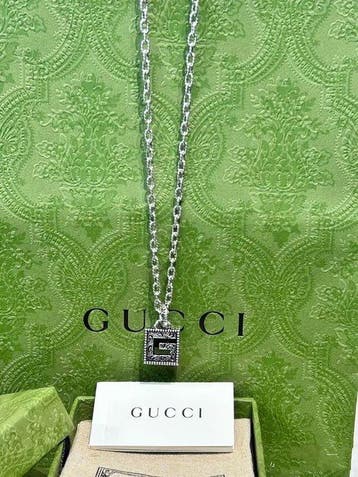 Zonder minimumprijs - Gucci - Halsketting 925 zilver -, Handtassen en Accessoires, Nieuw