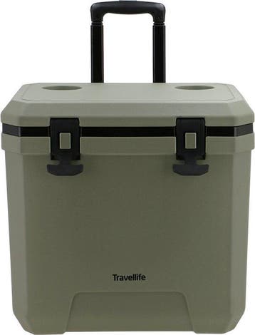 Travellife Magnus Koelbox 36L Groen met Wielen - Houdt 48..., Caravans en Kamperen, Verzenden, Nieuw