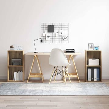 vidaXL Tv-meubelset 2 st Artisan Eiken Bewerkt hout, Verzenden