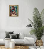 Krystyna Roz-Pasek - Król stepów - oil on canvas, Antiek en Kunst, Kunst | Schilderijen | Modern