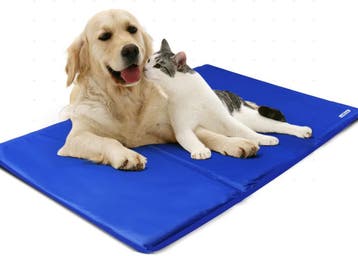 Koelmat Hond & Kat - 90x50 cm - Blauw - Nobleza, Verzenden