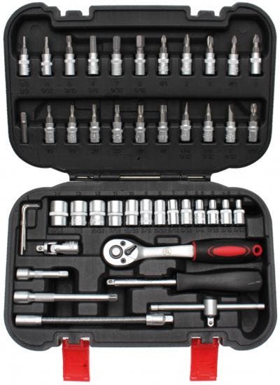 Dopsleutelset 6,3 mm (1/4) 46-dlg, Auto diversen, Autogereedschap, Verzenden