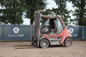 Veiling: Heftruck Linde H60D-02 Diesel 6000kg 2000, Ophalen