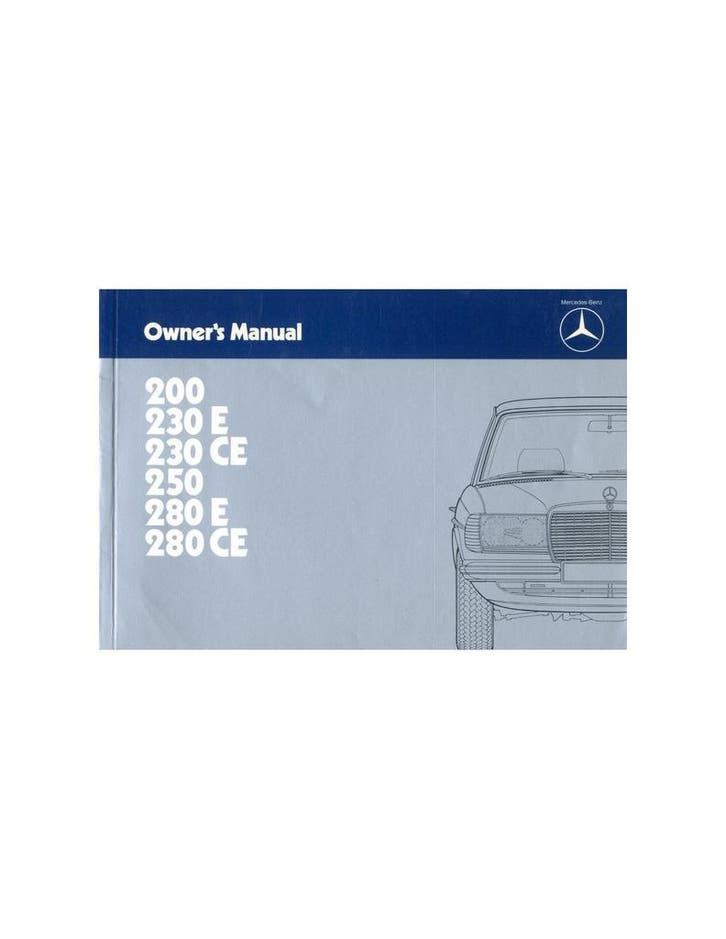 1984 MERCEDES BENZ E KLASSE INSTRUCTIEBOEKJE ENGELS, Autos : Divers, Modes d'emploi & Notices d'utilisation, Enlèvement ou Envoi