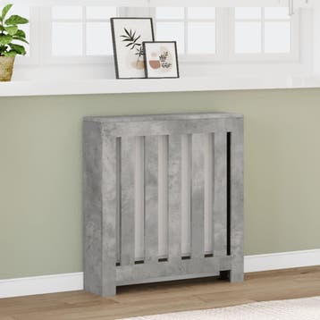 vidaXL Radiatorombouw 78x20x82 cm bewerkt hout betongrijs, Doe-het-zelf en Bouw, Verwarming en Radiatoren, Verzenden, Nieuw