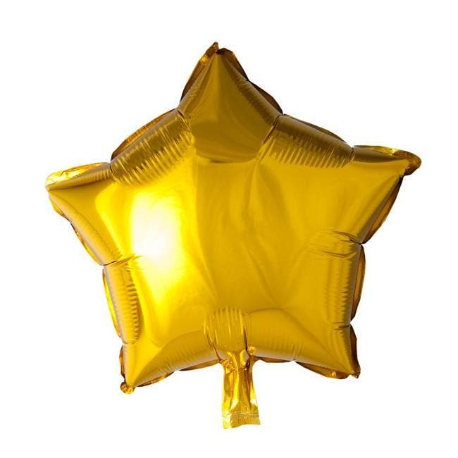 Helium Ballon Ster Goud 45cm leeg, Hobby en Vrije tijd, Feestartikelen, Nieuw, Verzenden