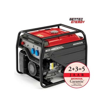 Generator Honda EG4500 4,5 kVA 230V Digitale AVR, Bricolage & Construction, Générateurs, Verzenden, Benzine