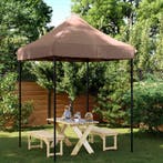 vidaXL Partytent Bruin 200 x 200 x 306 cm Oxford Stof, Verzenden, Nieuw