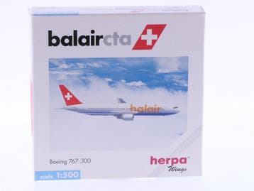 Schaal 1:500 Herpa 502955 balaircta Boeing 767-300 Reg.Nr..., Ophalen of Verzenden, Gebruikt