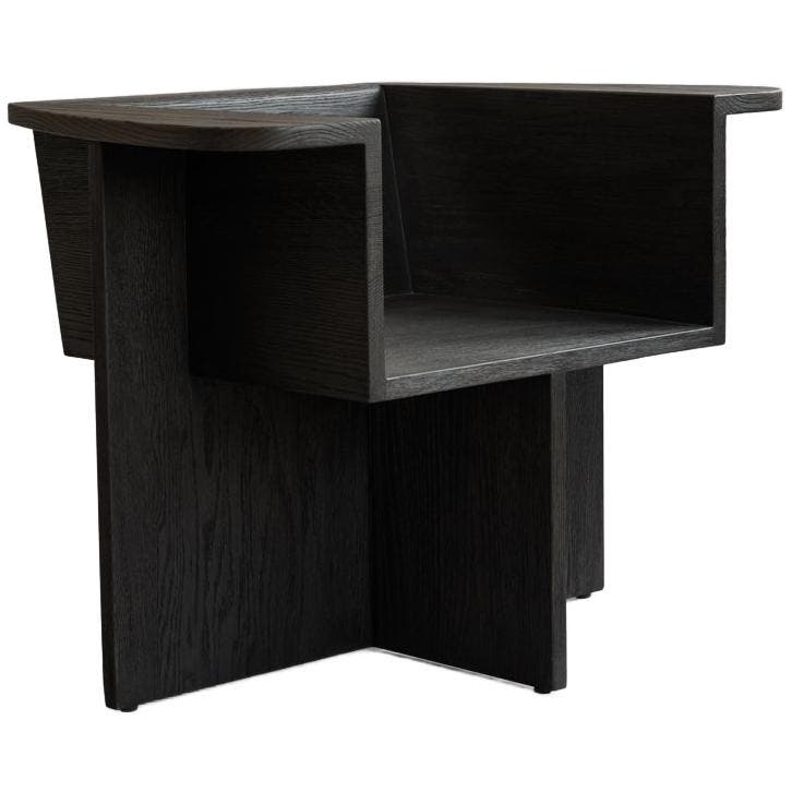 101 Copenhagen Fauteuil Brutus - Coffee Black Oak, Maison & Meubles, Fauteuils, Envoi