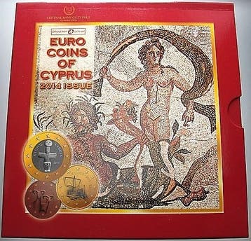 Munten set 1 Cent-2 Euro 2014 Zypern, Postzegels en Munten, Munten | Europa | Euromunten, Verzenden, België