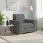 vidaXL Sofa Stoel Donkergrijs 100 cm Stof, Verzenden, Nieuw