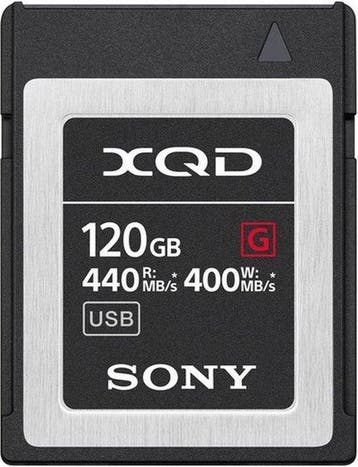 SONY 120GB XQD G- geheugenkaart 440MB/s (Foto & Video), Audio, Tv en Foto, Foto | Geheugenkaarten, Verzenden, Nieuw