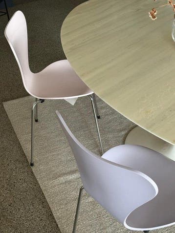 Fritz Hansen - Arne Jacobsen - Stoel (4) - mat gelakt hout -