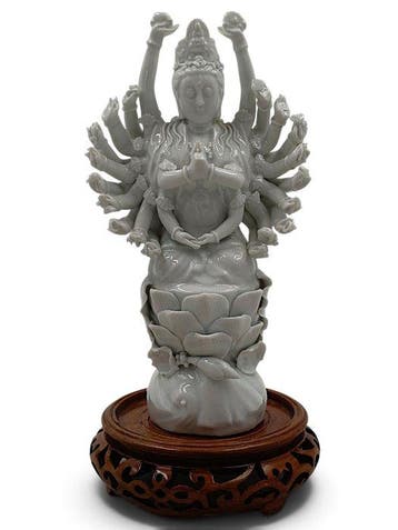 Figure - Chinesische Blanc-de-Chine Guanyin - Céramique -, Antiek en Kunst
