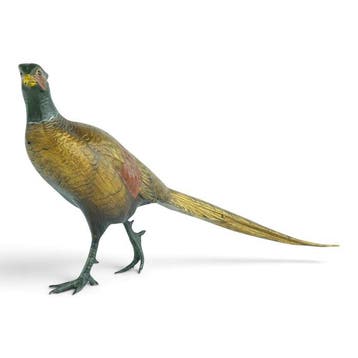 Franz Xaver Bergman - after - sculptuur, Pheasant in Vienna