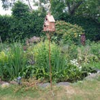 Modern Vogelhuisje - Metaal - Op Standaard 170cm