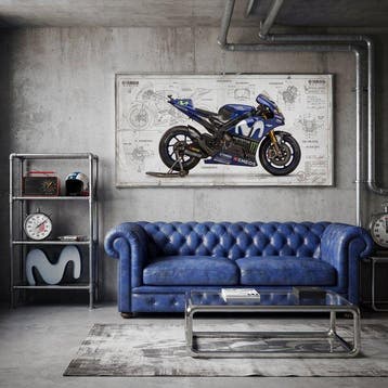 Artxlife - Valentino Rossi Yamaha Technical Drawing 2017