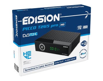 Edision Picco T265 PRO HD - DVB-T2C H.265 HEVC, Audio, Tv en Foto, Schotelantennes, Ophalen of Verzenden, Nieuw
