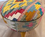 Pouf Kelim - ( inutilisé ) - Kelim tissé à la main - laine -, Maison & Meubles