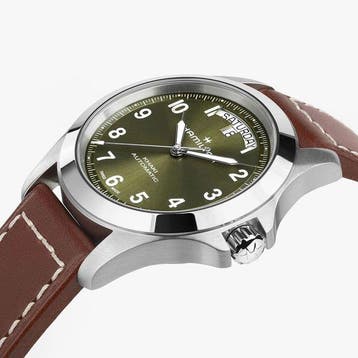 Hamilton - Khaki Field King 40 mm Green Dial - H644755600 -, Nieuw